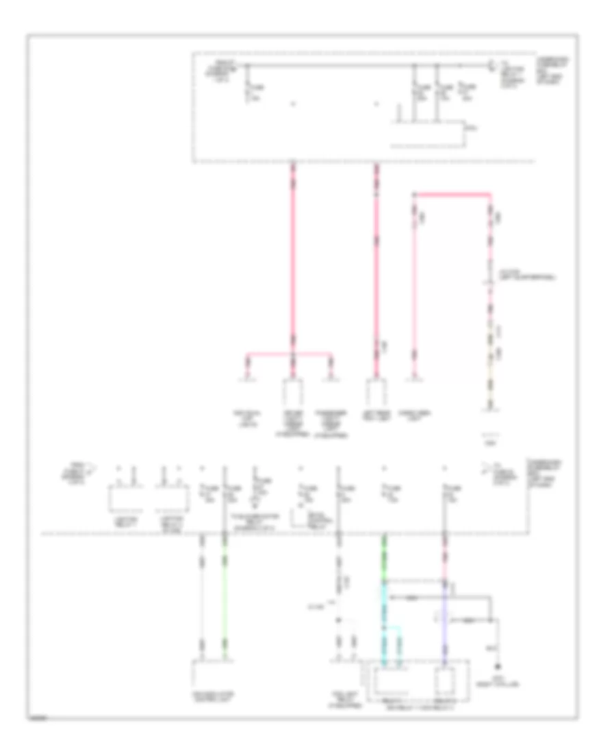 Power Distribution Wiring Diagram 4 of 4 for Honda CR Z 2012