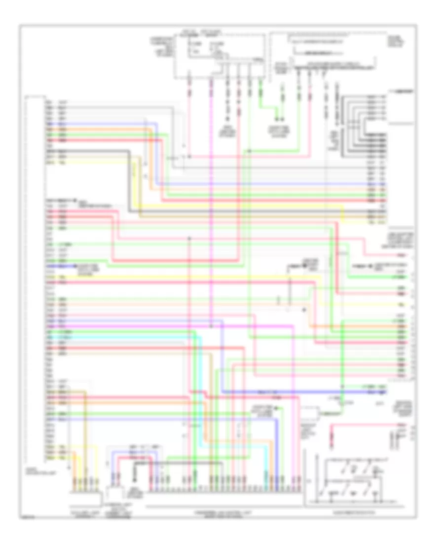 Radio Wiring Diagram, with Navigation (1 of 2) for Honda CR-Z 2012