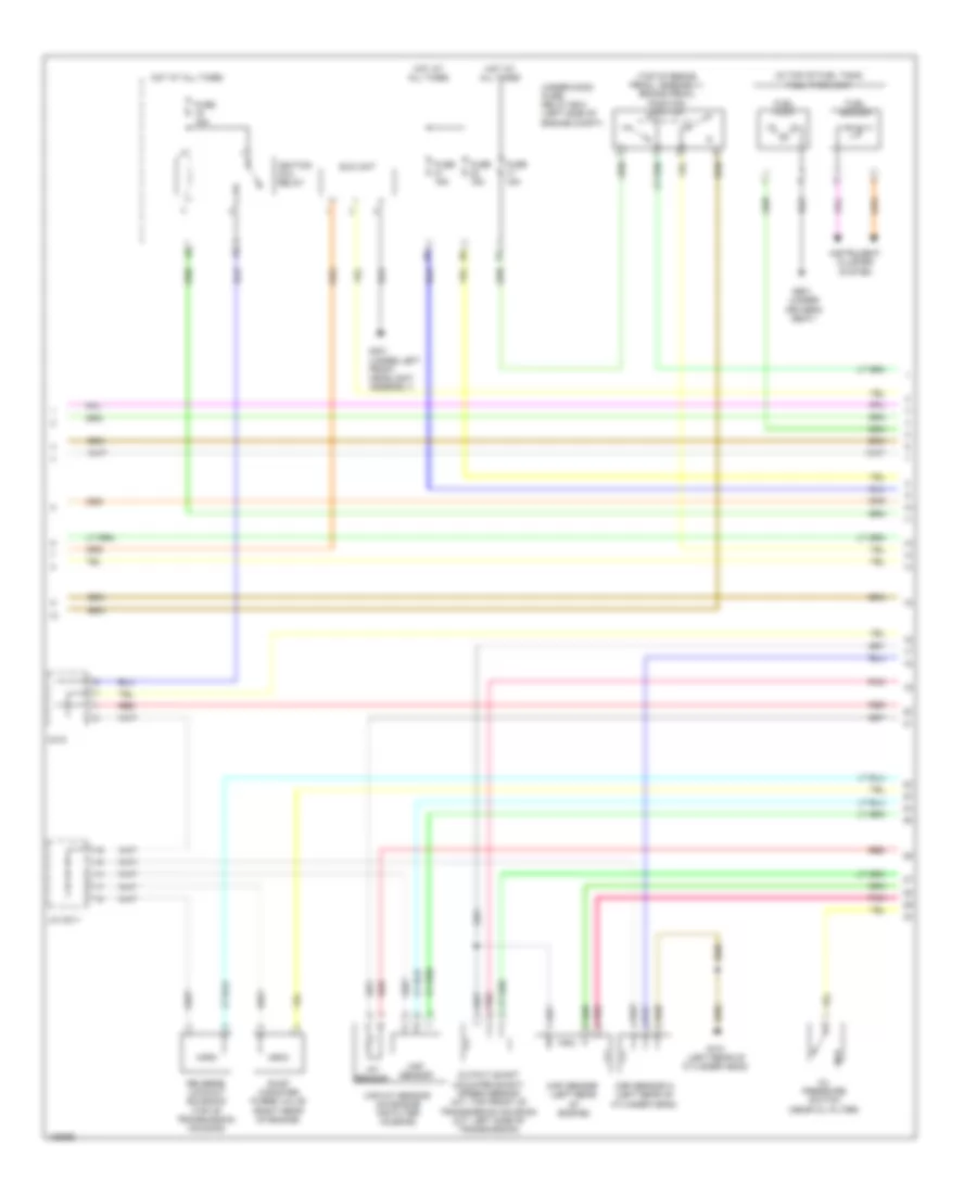 2.4L, Engine Performance Wiring Diagram (2 of 5) for Honda Civic Natural Gas 2014