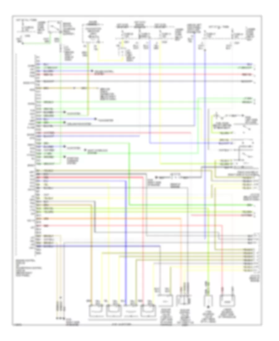 1 6L Engine Performance Wiring Diagrams Except HX 1 of 3 for Honda Civic CX 1999