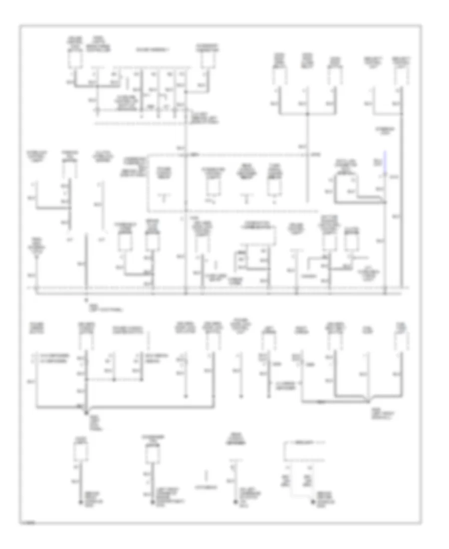 Ground Distribution Wiring Diagram 2 of 3 for Honda Civic CX 1999