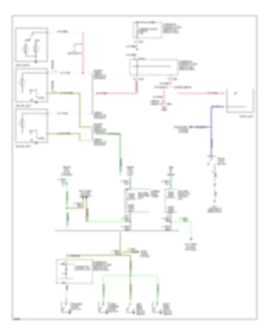 Courtesy Lamps Wiring Diagram for Honda Civic CX 1999