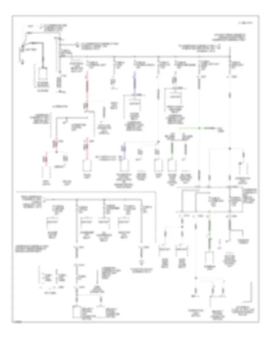 Power Distribution Wiring Diagram 1 of 3 for Honda Civic CX 1999