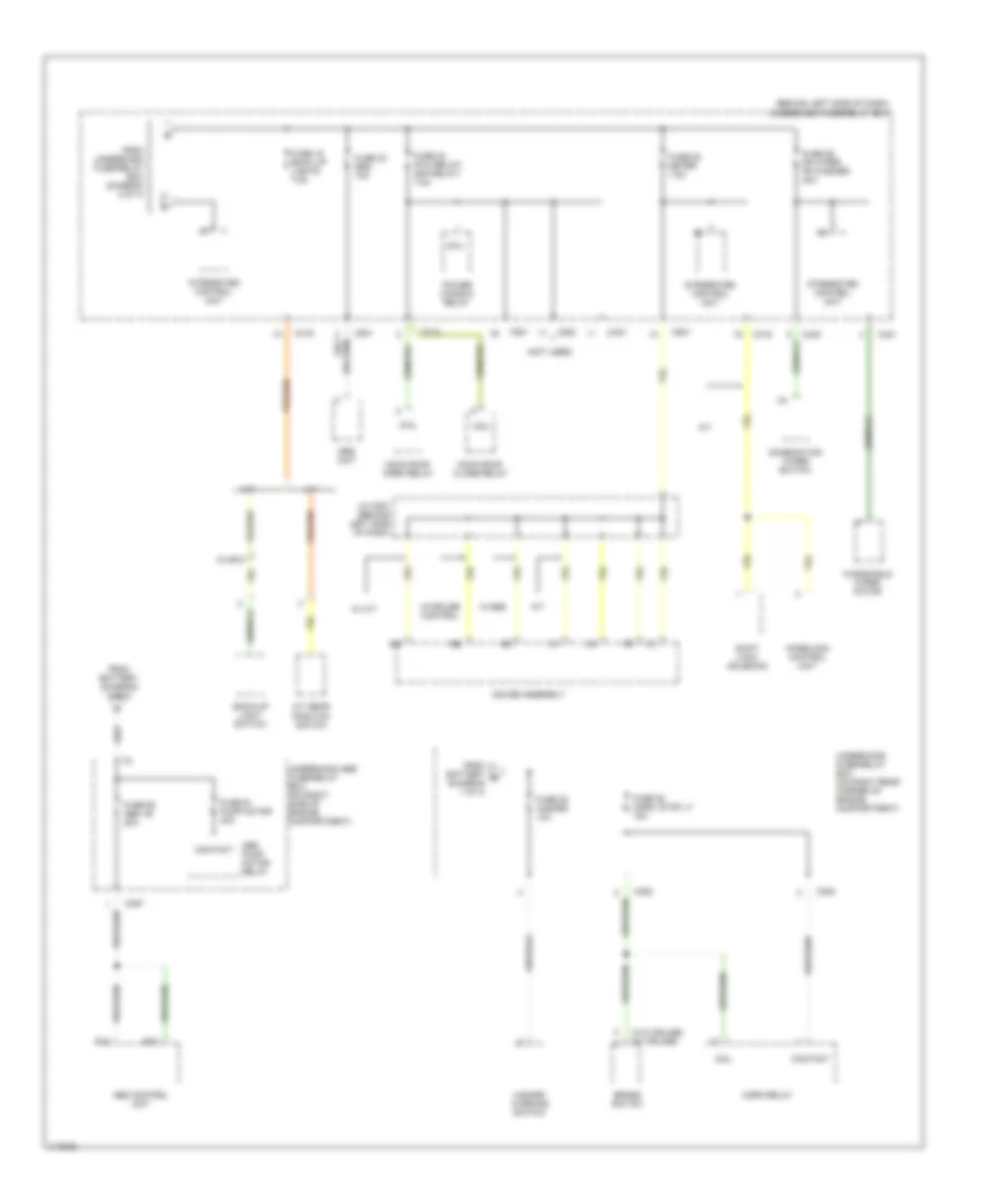 Power Distribution Wiring Diagram (3 of 3) for Honda Civic CX 1999