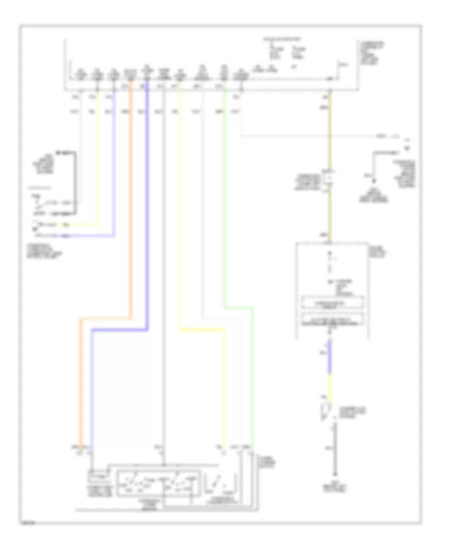 Электросхема передних стеклоочистителей дворников и омывателя лобового стекла, Гибрид для Honda Civic EX 2008