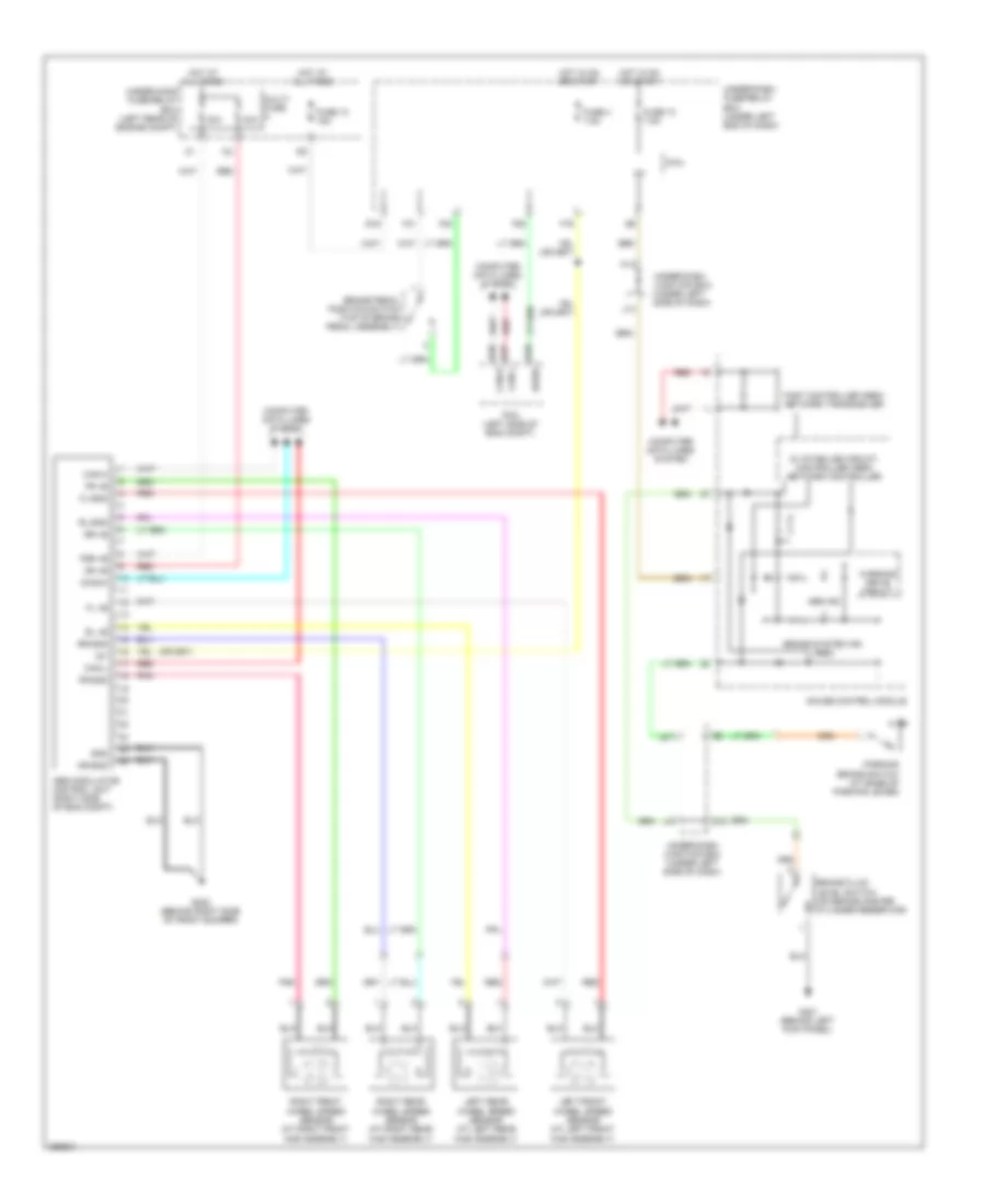 Anti-Lock Brakes Wiring Diagram, Hybrid for Honda Civic EX 2008