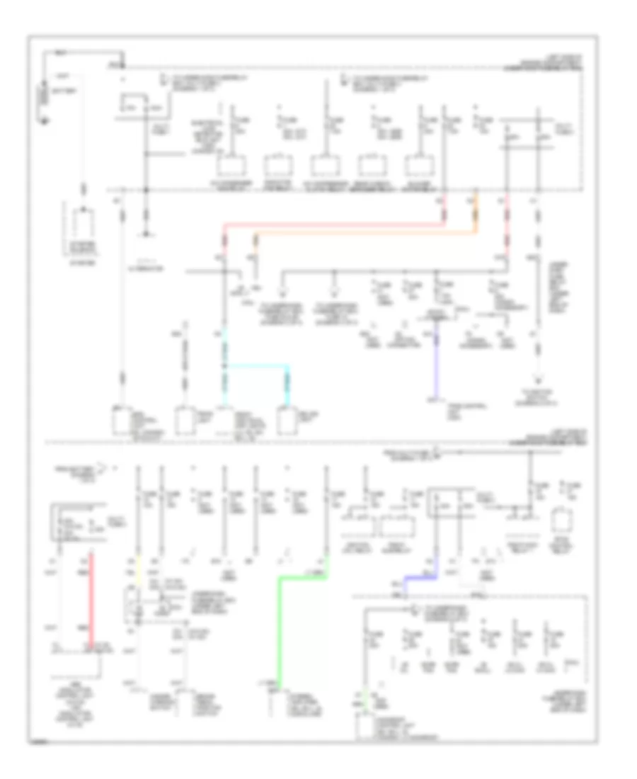 Power Distribution Wiring Diagram Except Hybrid 1 of 3 for Honda Civic EX 2008
