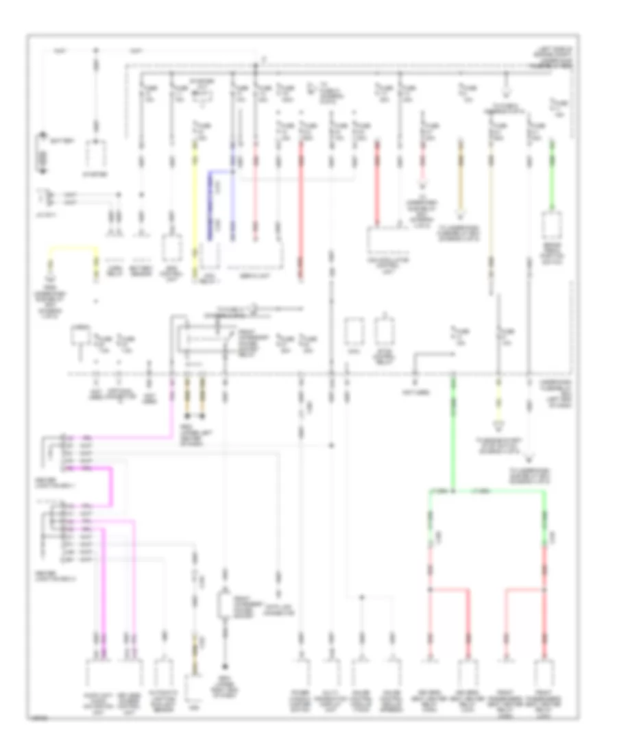 Power Distribution Wiring Diagram, Hybrid (1 of 5) for Honda Civic Natural Gas 2014