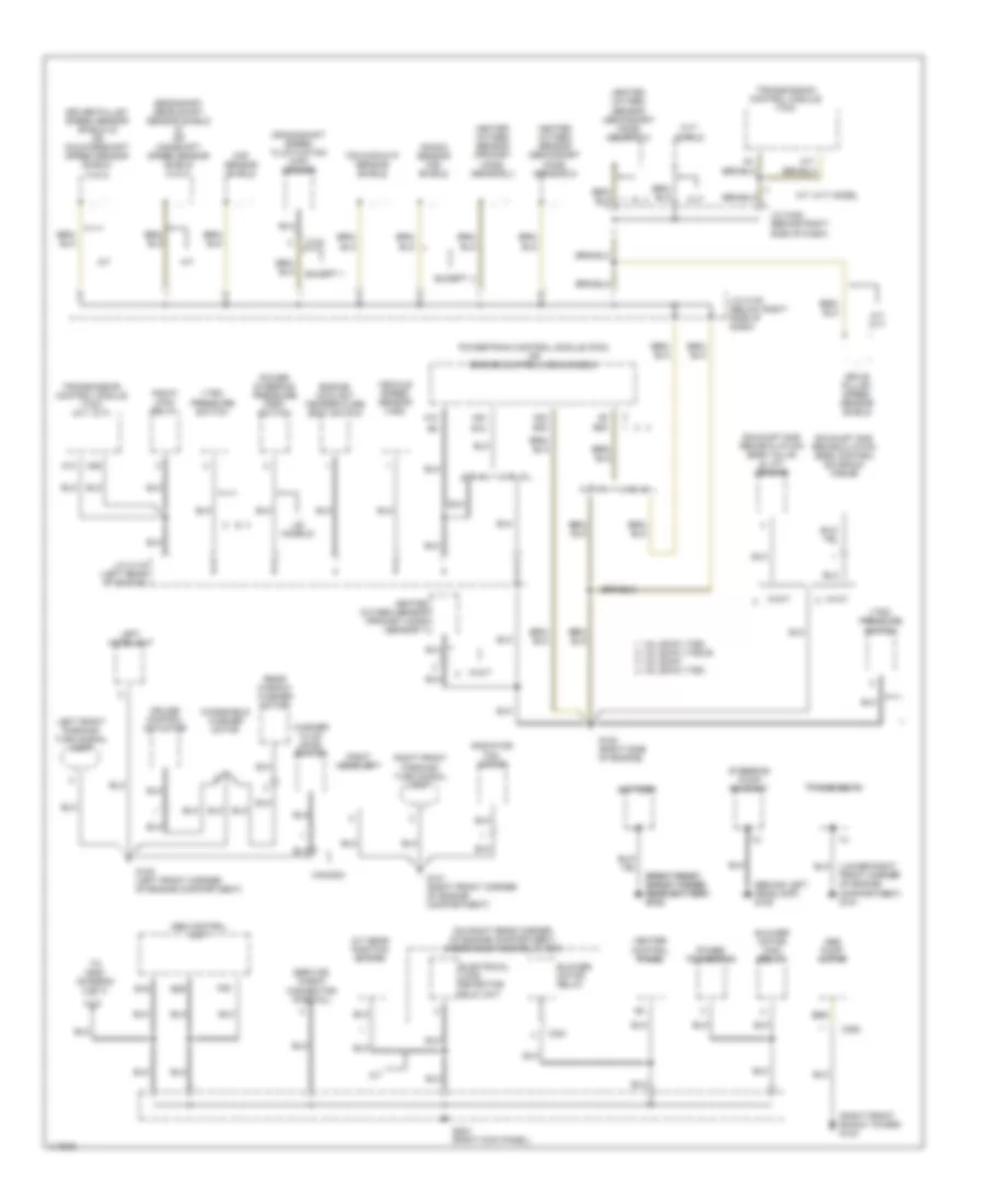Ground Distribution Wiring Diagram 1 of 3 for Honda Civic DX 1999