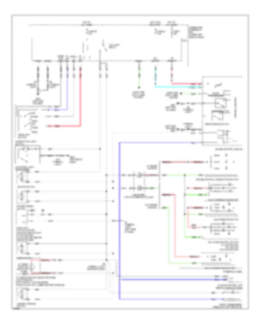Instrument Illumination Wiring Diagram for Honda Insight EX 2013