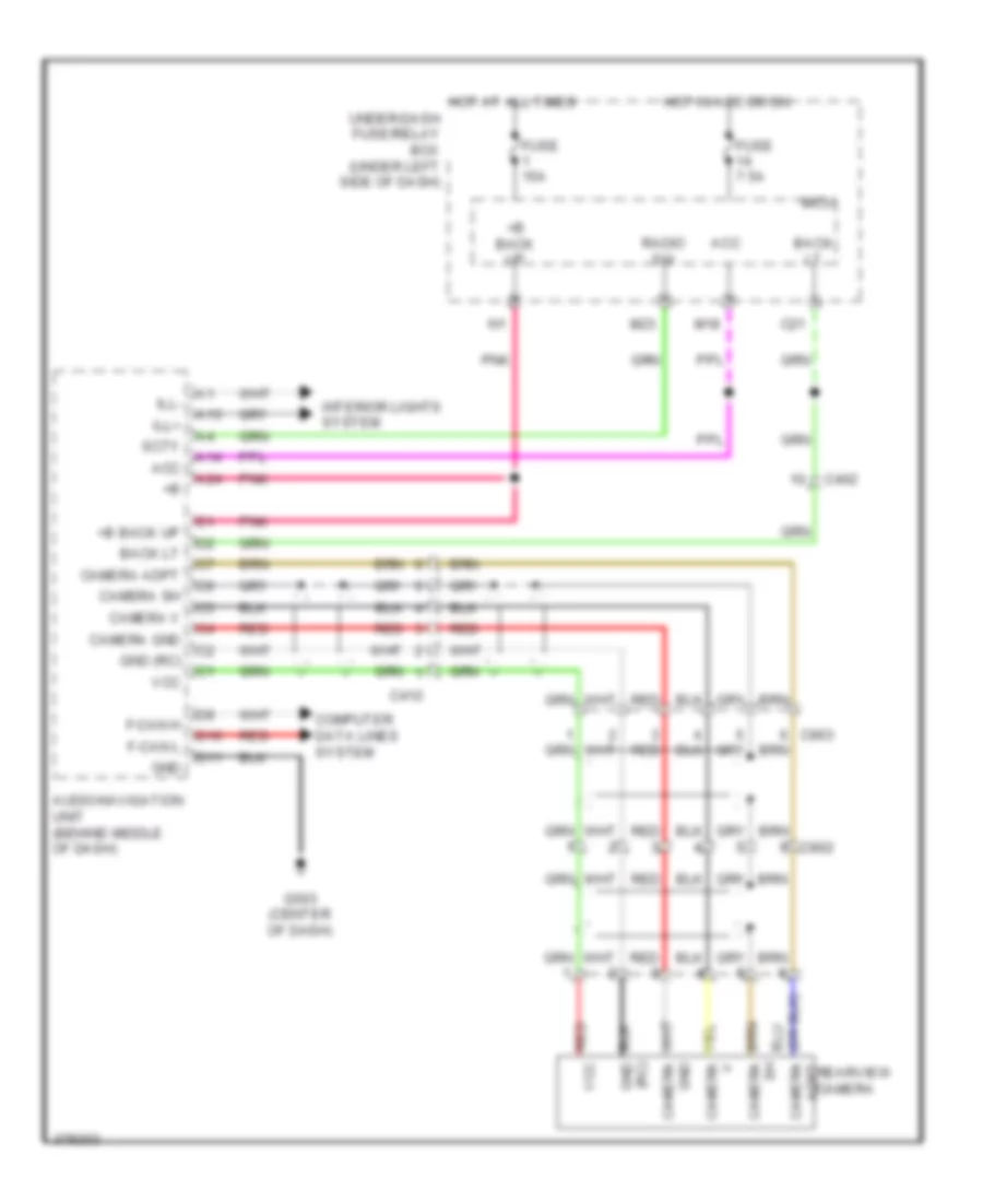 Rear Camera Wiring Diagram for Honda Insight EX 2013