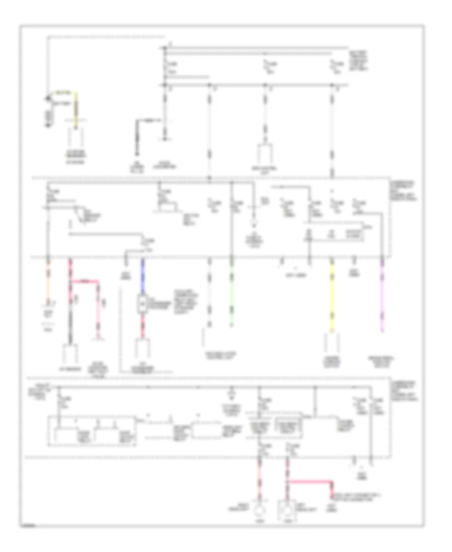 Power Distribution Wiring Diagram 1 of 5 for Honda Insight EX 2013