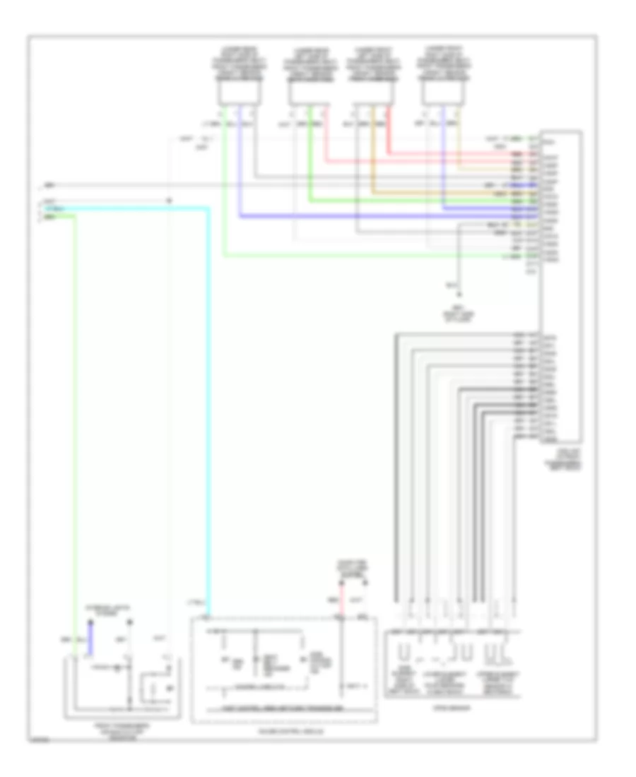 Supplemental Restraints Wiring Diagram 3 of 3 for Honda Insight EX 2013