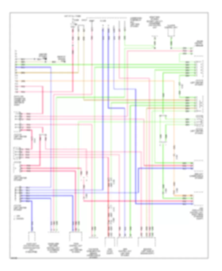 Computer Data Lines Wiring Diagram for Honda CR-Z EX 2012