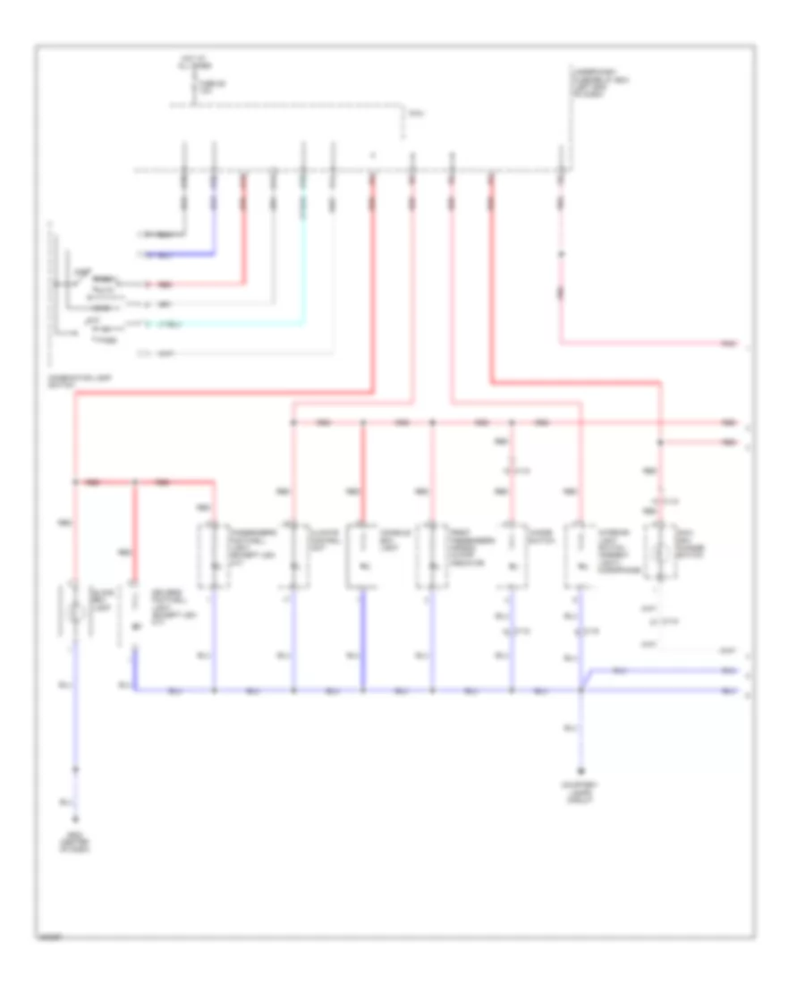 Instrument Illumination Wiring Diagram 1 of 2 for Honda CR Z EX 2012