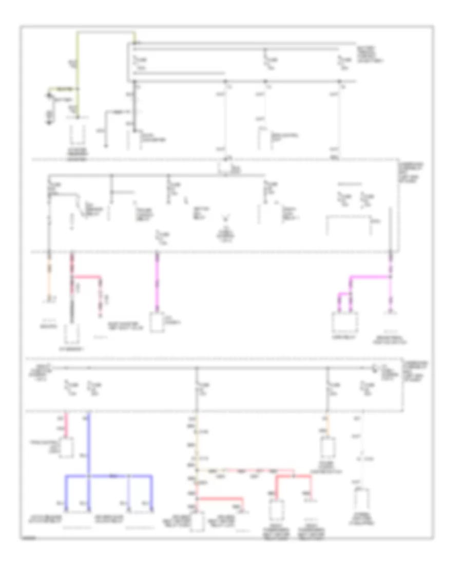 Power Distribution Wiring Diagram 1 of 4 for Honda CR Z EX 2012