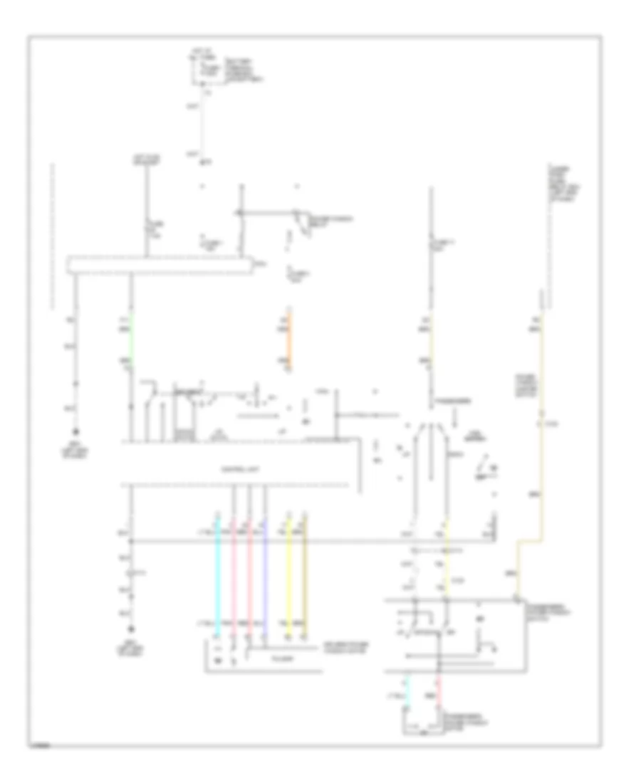 Power Windows Wiring Diagram for Honda CR Z EX 2012