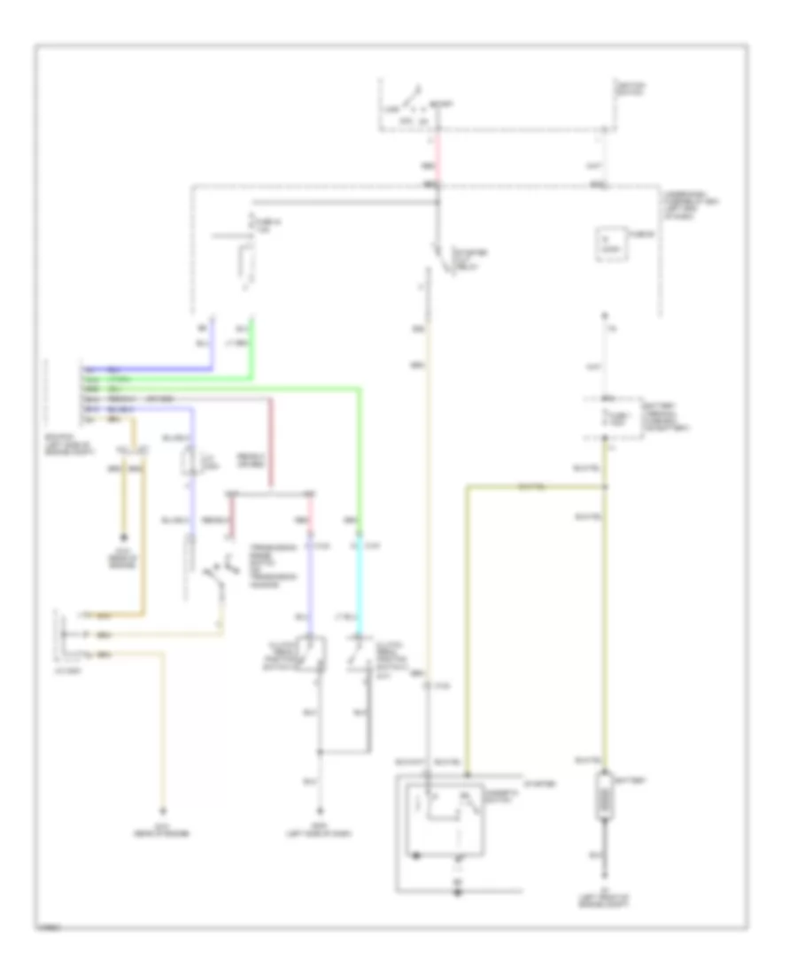 Starting Wiring Diagram for Honda CR Z EX 2012