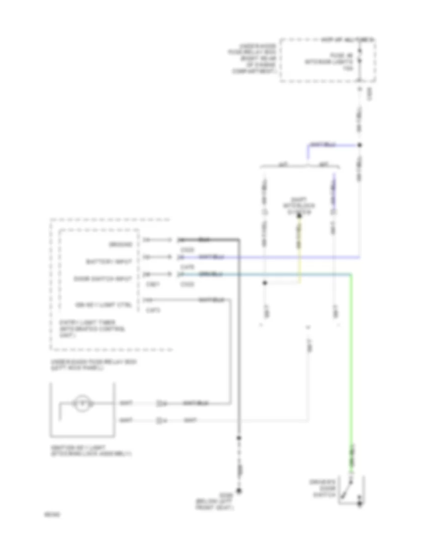 Ignition Key Light Wiring Diagram for Honda Prelude VTEC 1994