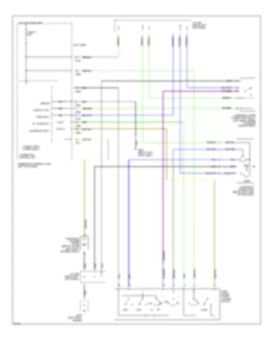 Электросхема стеклоочистителя, дворников и омывателя для Honda Prelude VTEC 1994