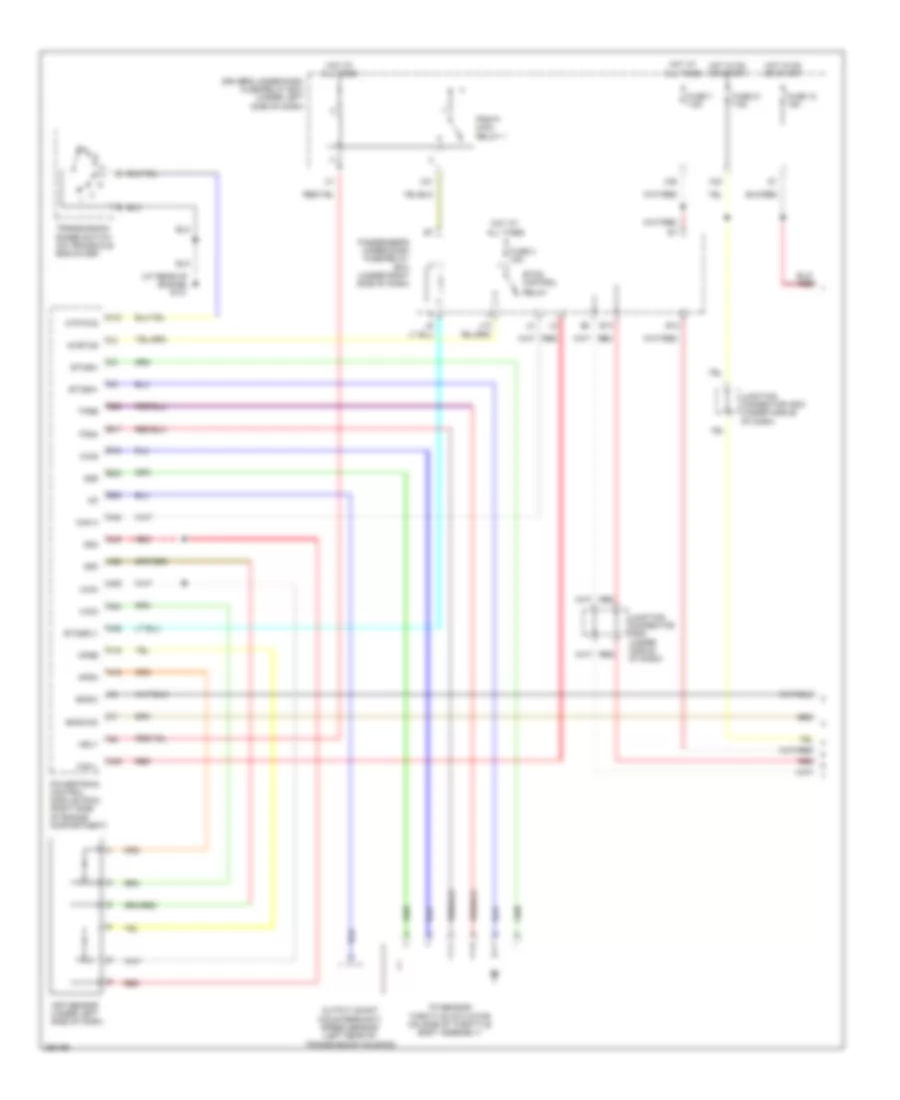 Cruise Control Wiring Diagram 1 of 2 for Honda Odyssey Touring 2007