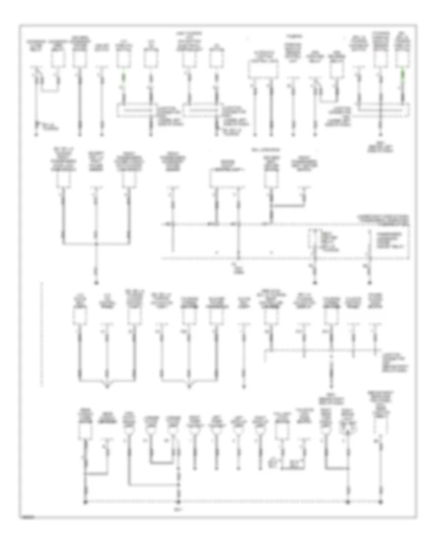 Ground Distribution Wiring Diagram (3 of 4) for Honda Odyssey Touring 2007