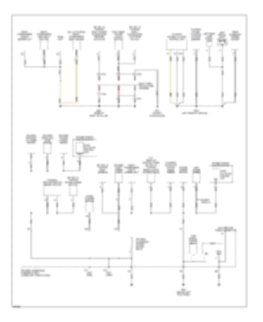Ground Distribution Wiring Diagram (4 of 4) for Honda Odyssey Touring 2007