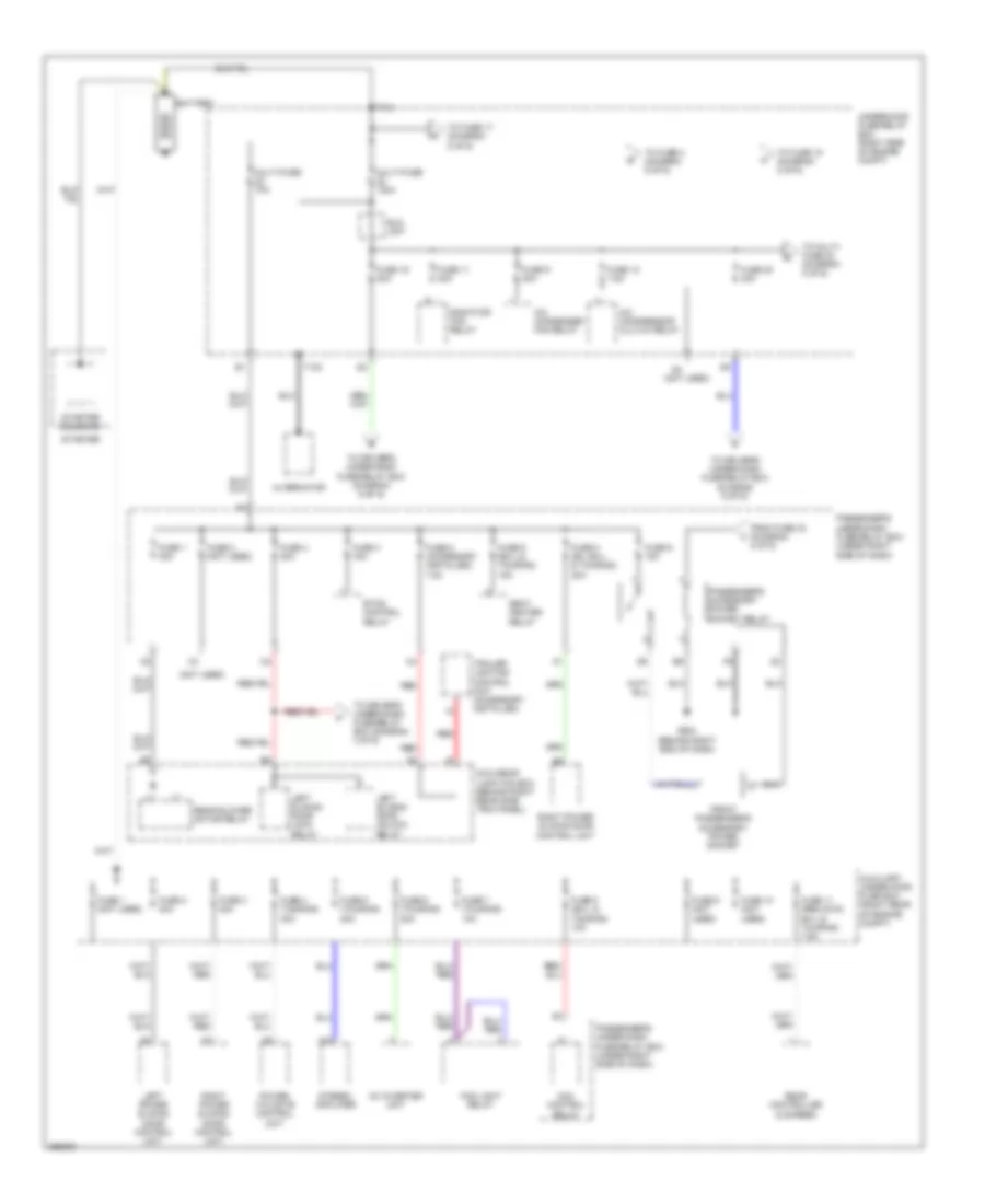 Power Distribution Wiring Diagram 1 of 6 for Honda Odyssey Touring 2007