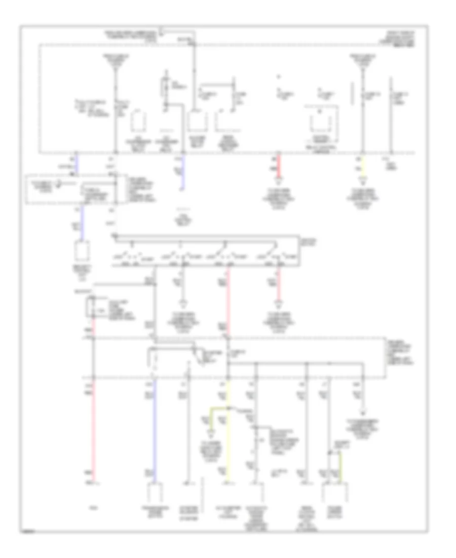 Power Distribution Wiring Diagram 2 of 6 for Honda Odyssey Touring 2007
