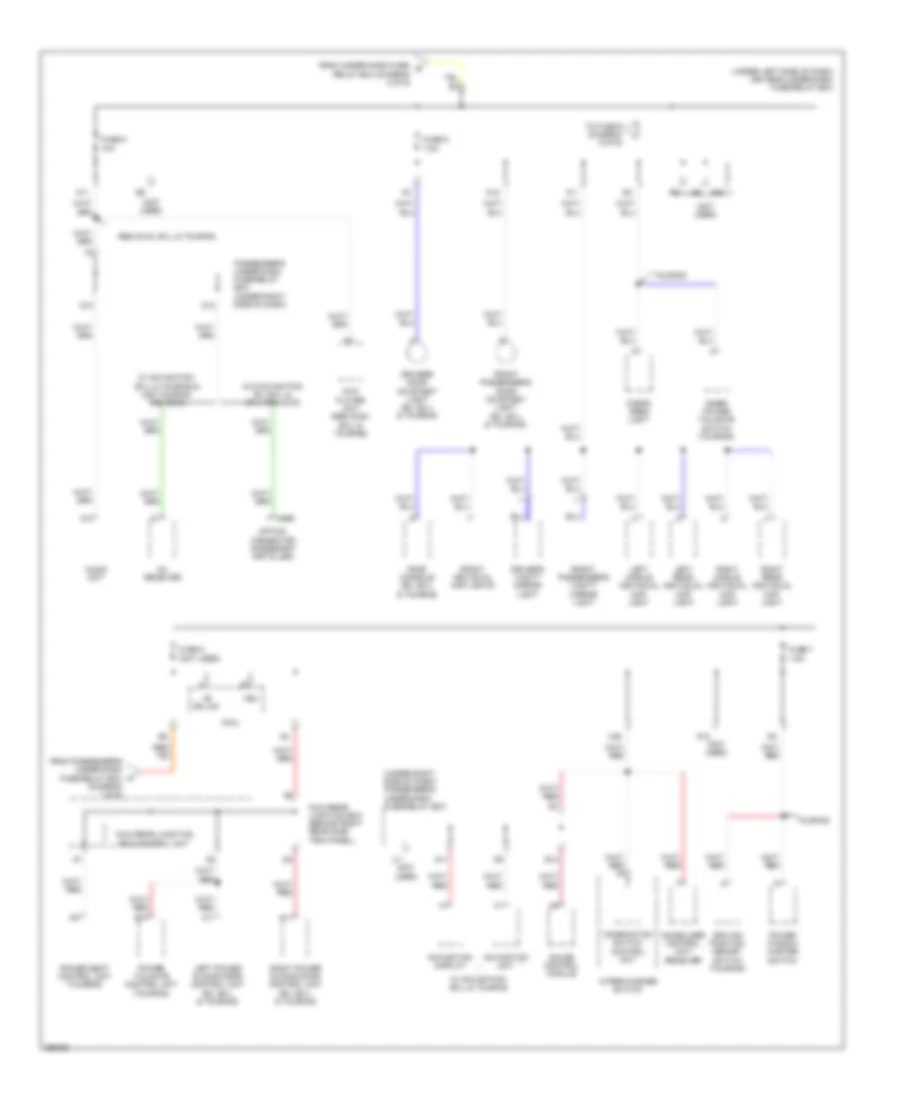 Power Distribution Wiring Diagram (3 of 6) for Honda Odyssey Touring 2007