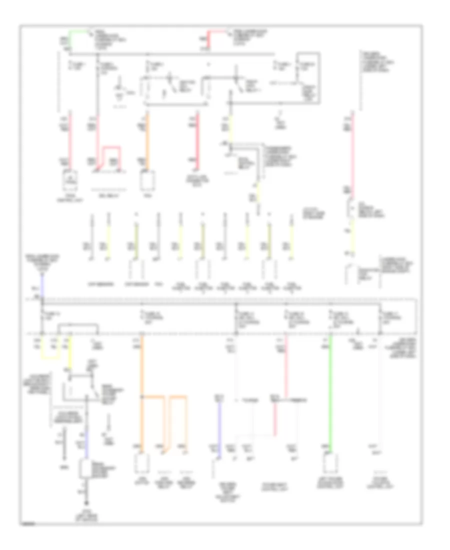 Power Distribution Wiring Diagram (6 of 6) for Honda Odyssey Touring 2007