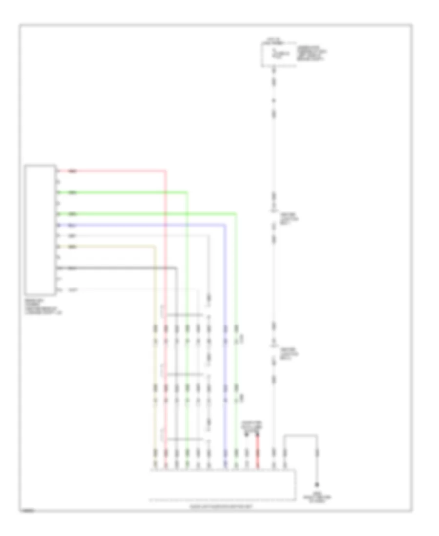 Rear Camera Wiring Diagram, Hybrid with Navigation for Honda Civic Natural Gas-L 2014