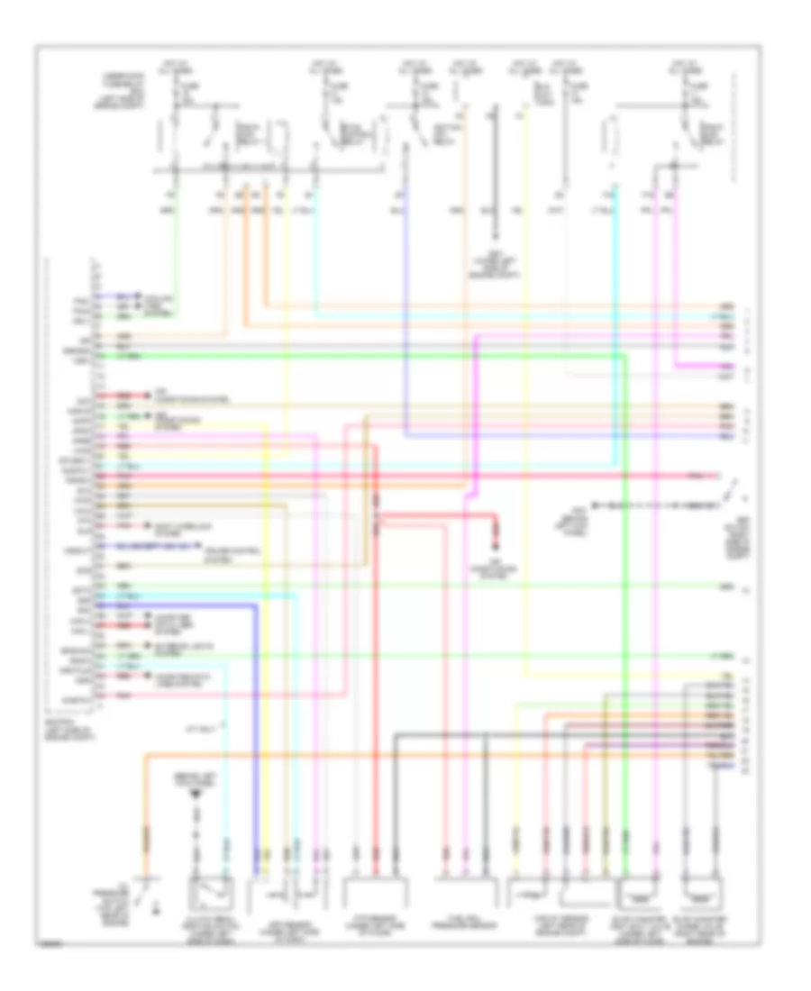 1.8L, Engine Performance Wiring Diagram, Except GX (1 of 5) for Honda Civic GX 2008