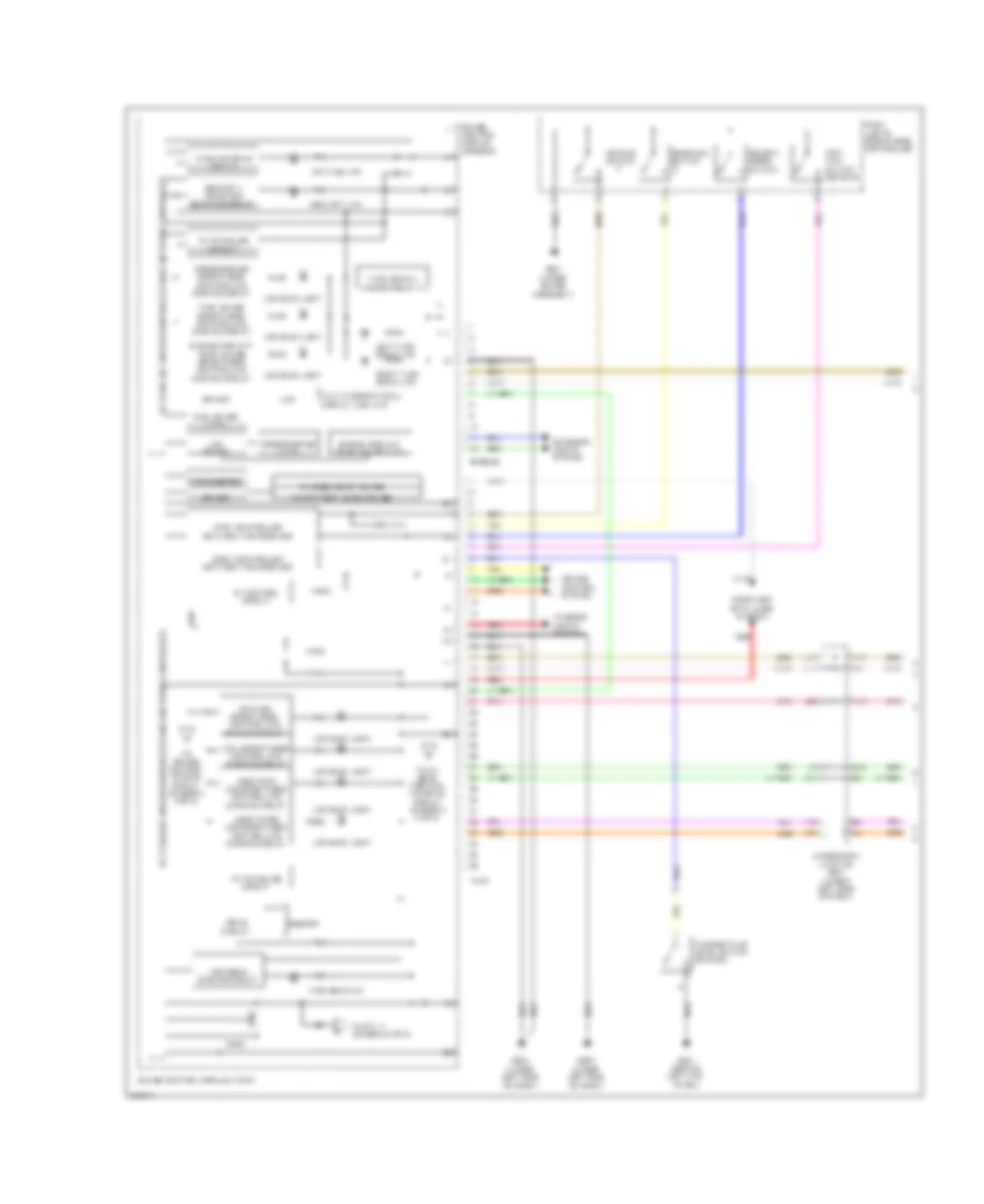 Instrument Cluster Wiring Diagram, Hybrid (1 of 2) for Honda Civic GX 2008