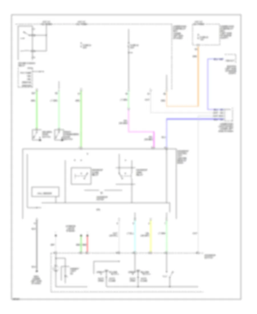 Power TopSunroof Wiring Diagram, 4 Door for Honda Civic GX 2008