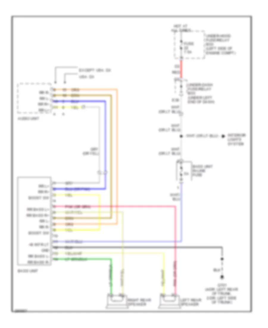 Bass Speaker Wiring Diagram Except Hybrid for Honda Civic GX 2008