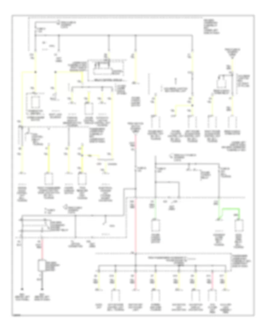 Power Distribution Wiring Diagram (4 of 5) for Honda Odyssey LX 2005