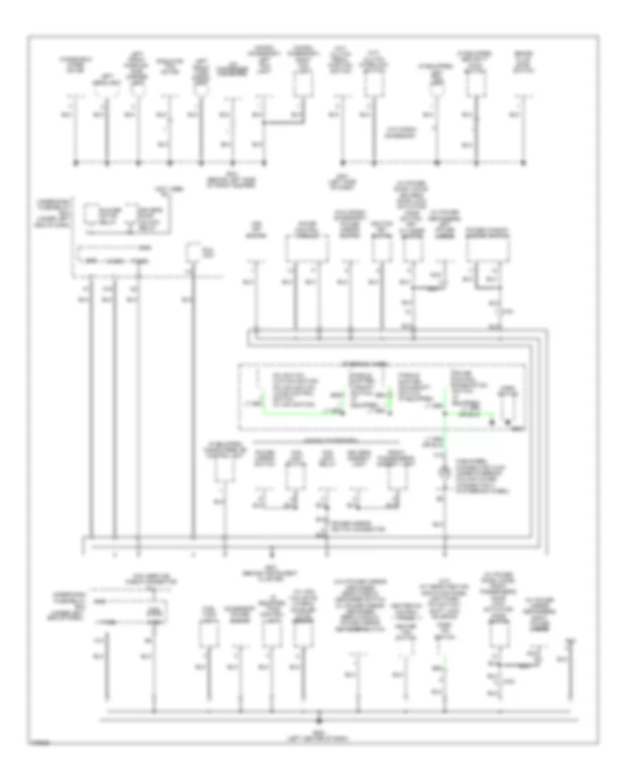 Ground Distribution Wiring Diagram 2 of 3 for Honda Fit 2012