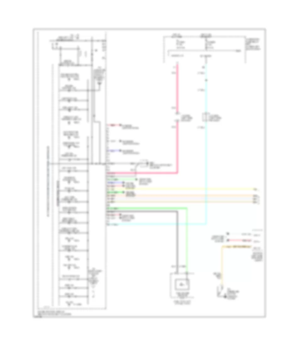 Instrument Cluster Wiring Diagram 1 of 2 for Honda Fit 2012