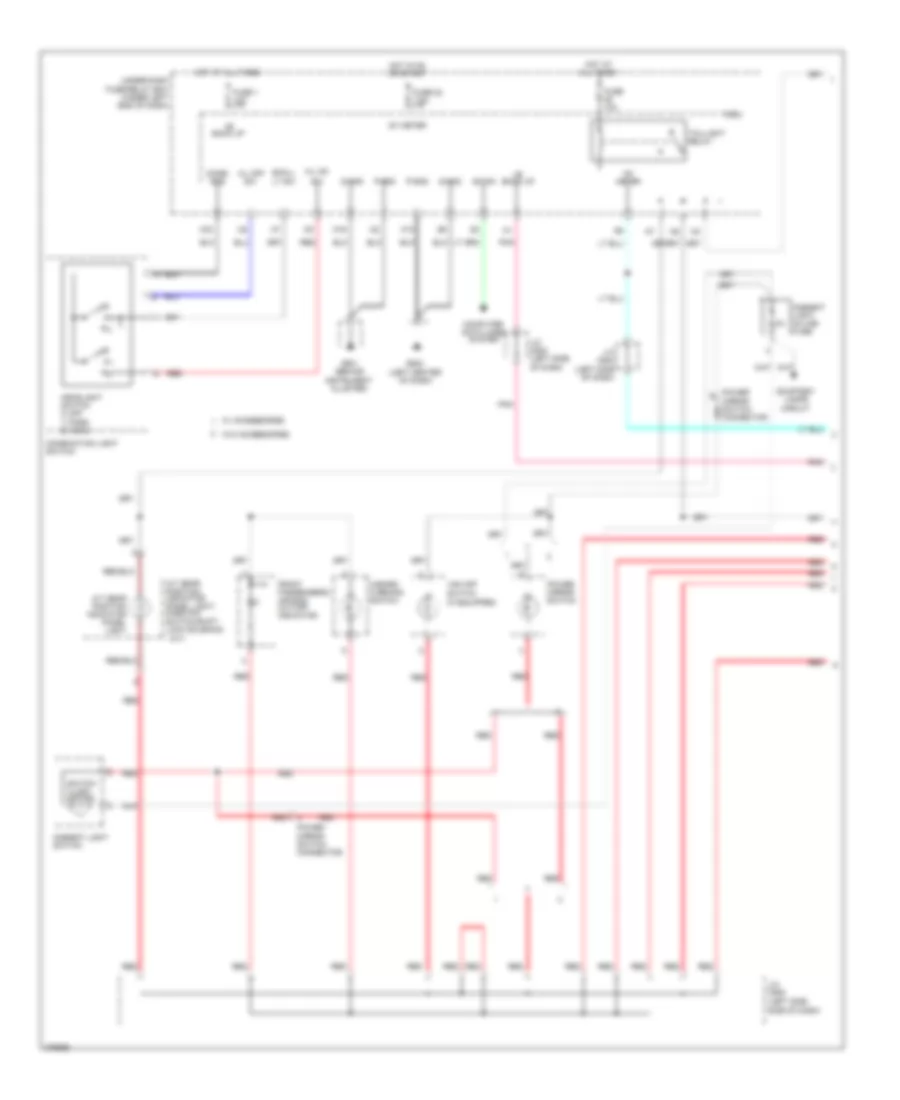 Instrument Illumination Wiring Diagram 1 of 2 for Honda Fit 2012