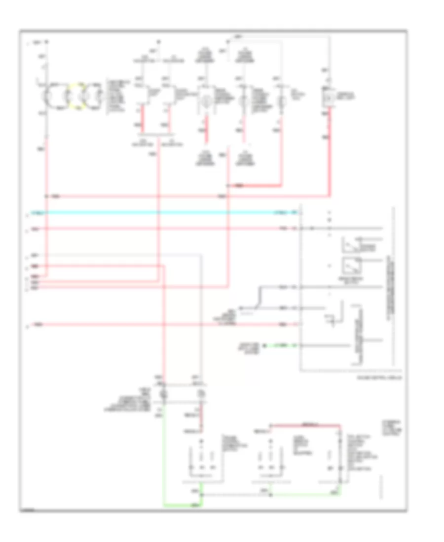 Instrument Illumination Wiring Diagram 2 of 2 for Honda Fit 2012