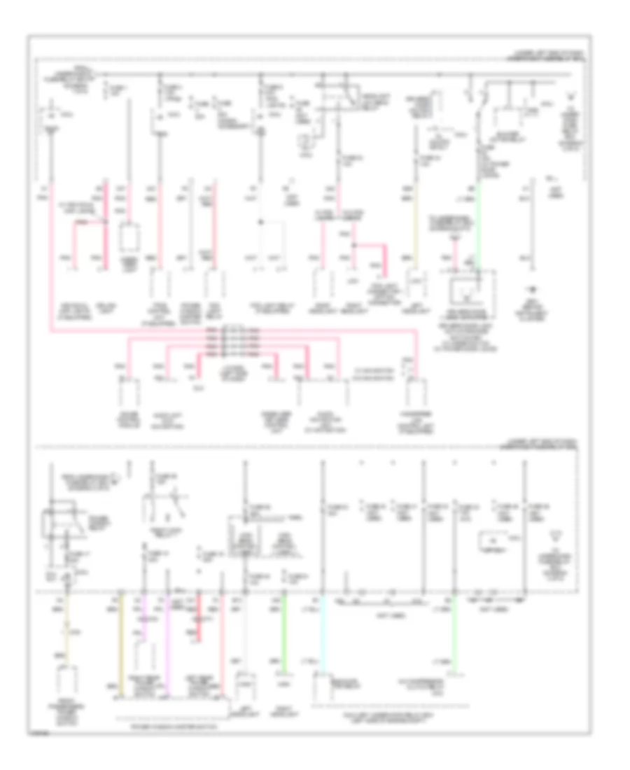 Power Distribution Wiring Diagram (2 of 5) for Honda Fit 2012
