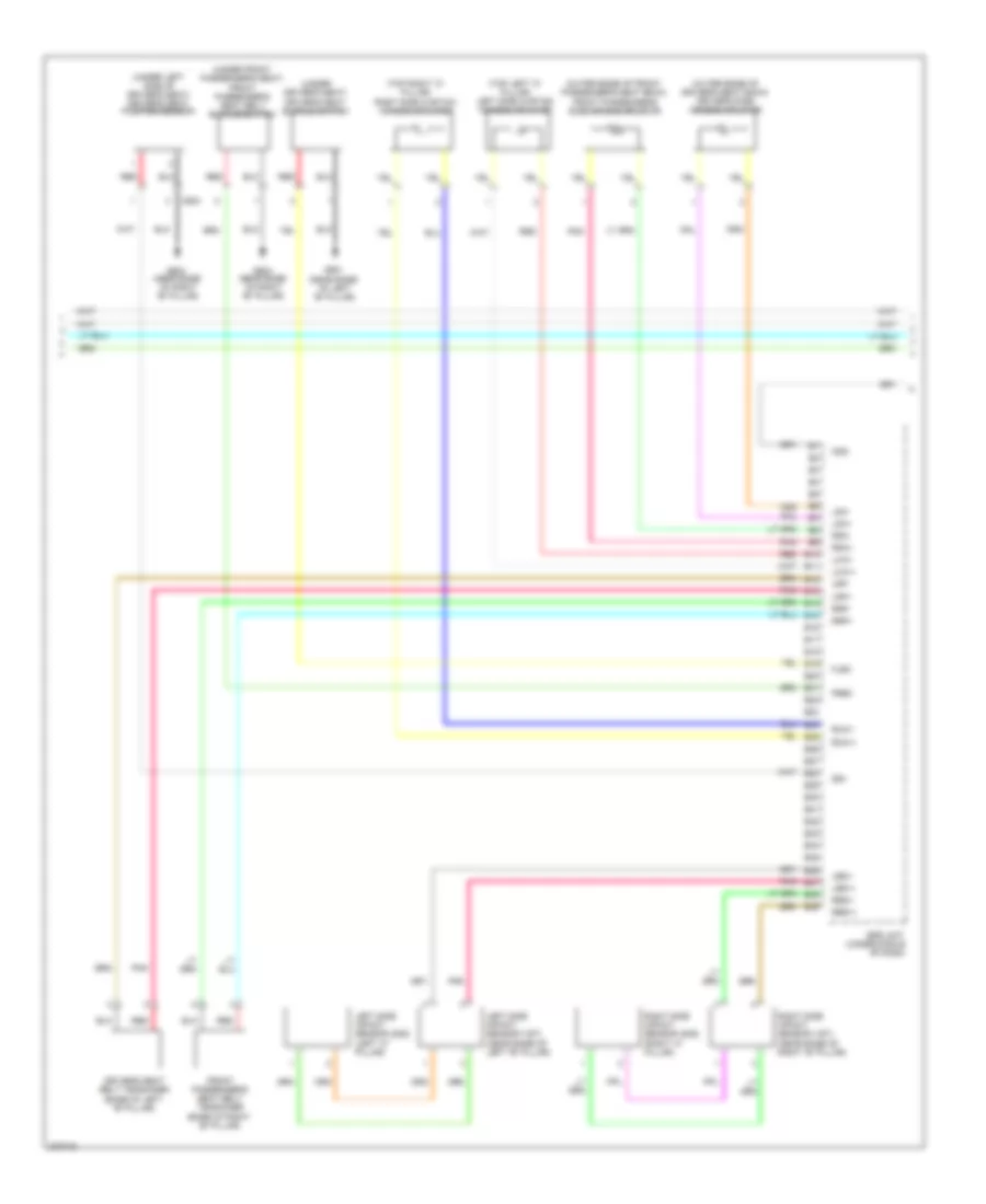 Supplemental Restraints Wiring Diagram 2 of 3 for Honda Fit 2012