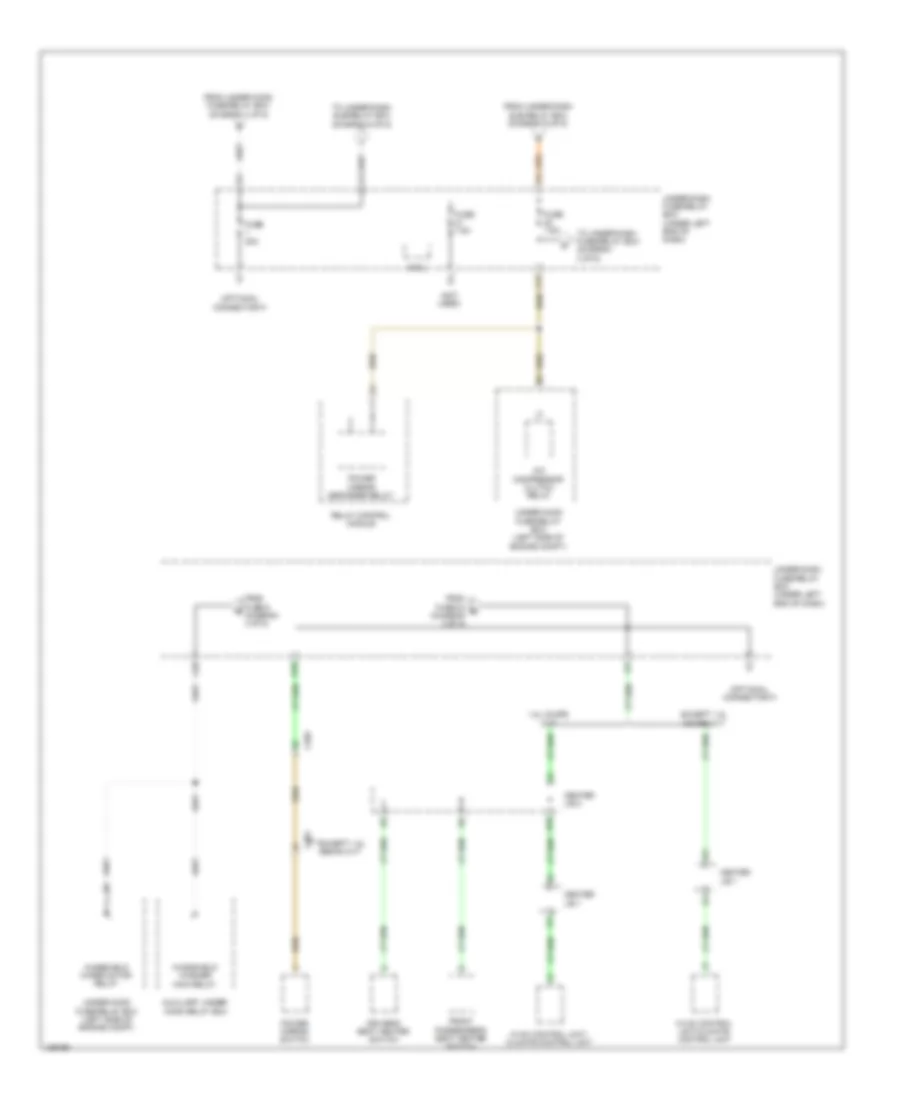 Power Distribution Wiring Diagram, Except Hybrid with Keyless Access (3 of 6) for Honda Civic Natural Gas-L 2014