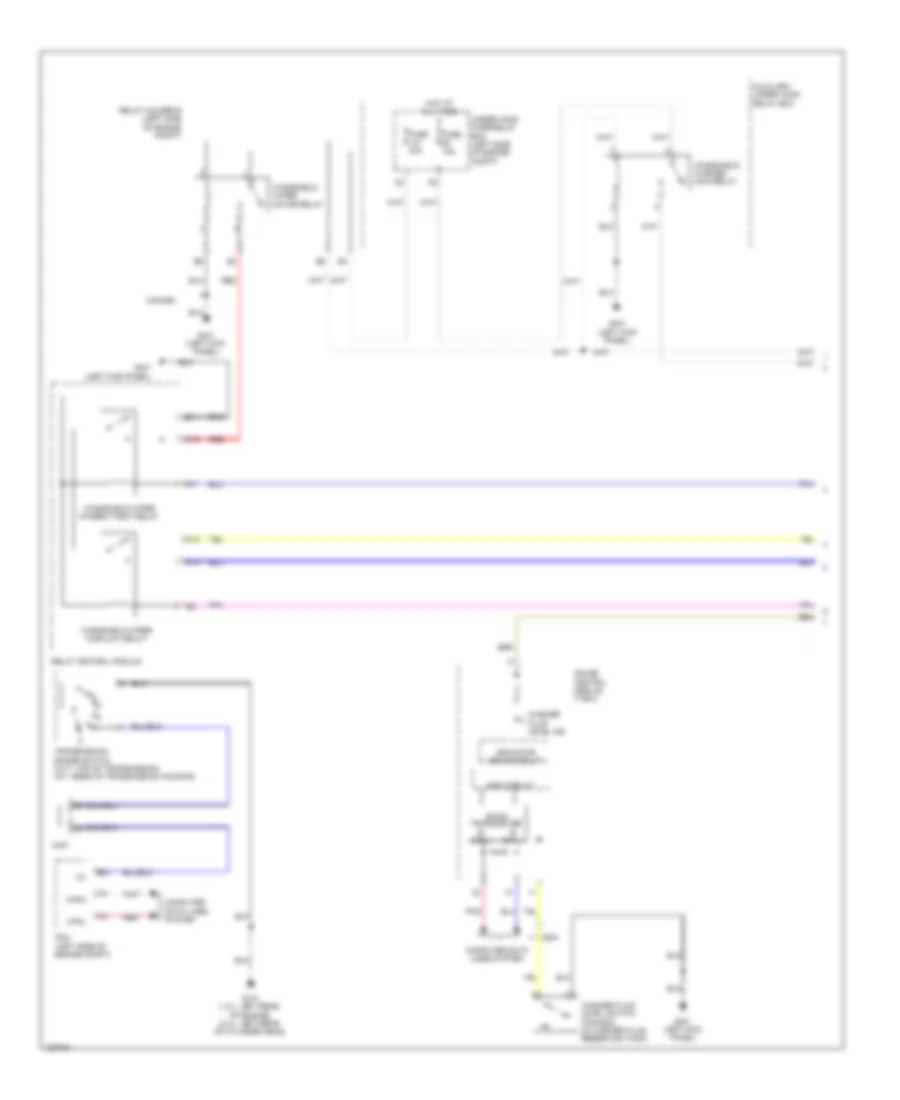 Электросхема стеклоочистителя, дворников и омывателя, Кроме Гибрида С Доступ Без ключа (1 из 2) для Honda Civic Natural Gas-L 2014