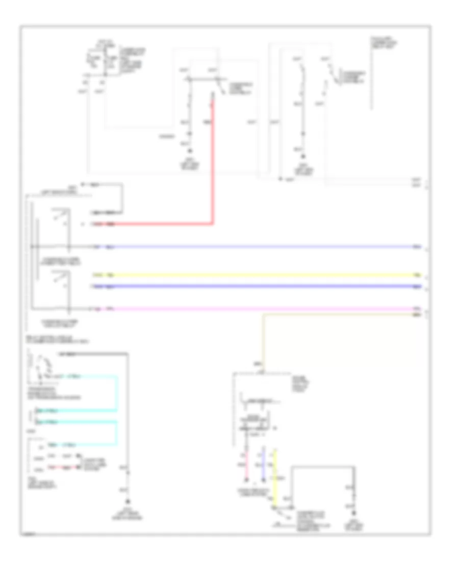 Электросхема стеклоочистителя, дворников и омывателя, Гибрид (1 из 2) для Honda Civic Natural Gas-L 2014