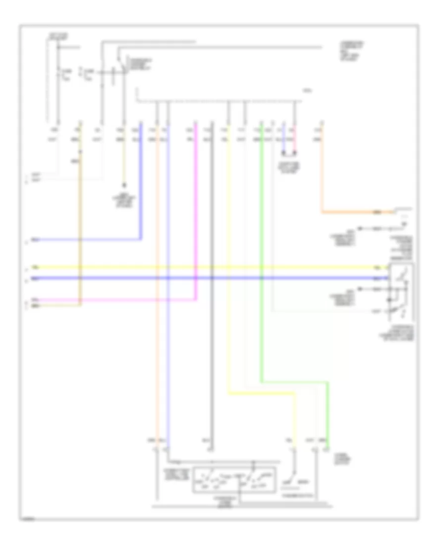 Электросхема стеклоочистителя, дворников и омывателя, Гибрид (2 из 2) для Honda Civic Natural Gas-L 2014