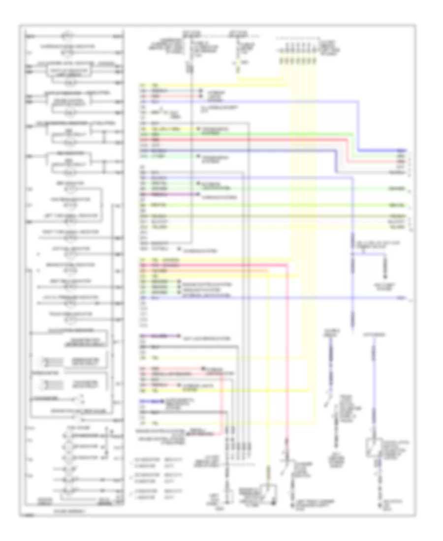 Instrument Cluster Wiring Diagram 1 of 2 for Honda Civic GX 1999