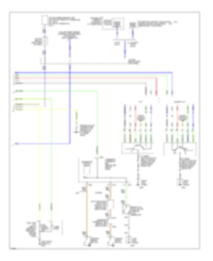 Instrument Cluster Wiring Diagram 2 of 2 for Honda Civic GX 1999