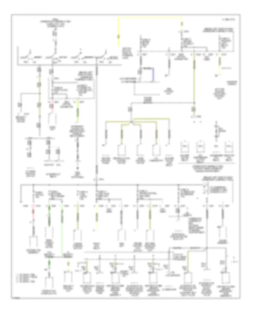 Power Distribution Wiring Diagram (2 of 3) for Honda Civic GX 1999